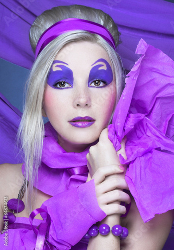 Photo: Girl in violet Girl in violet