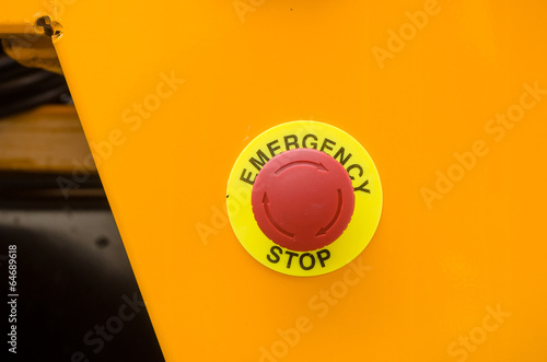 Photo: Emergency stop button Emergency stop button