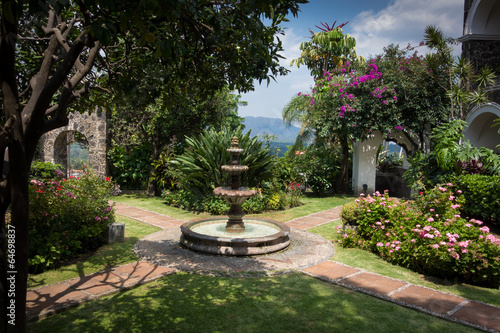 Photo: Fountain in a garden, Xochimilco, Mexico City, Mexico Fountain in a garden, Xochimilco, Mexico City, Mexico