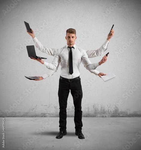Photo: Multitasking businessman Multitasking businessman