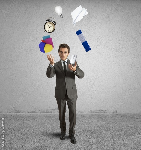Photo: Juggler businessman Juggler businessman