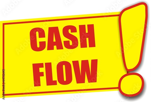 Vector: étiquette cash flow étiquette cash flow
