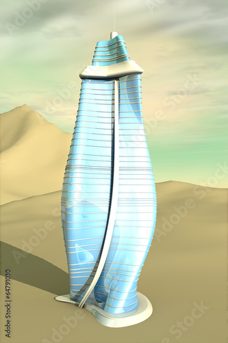 Illustration: Architektur in der Wüste Architektur in der Wüste