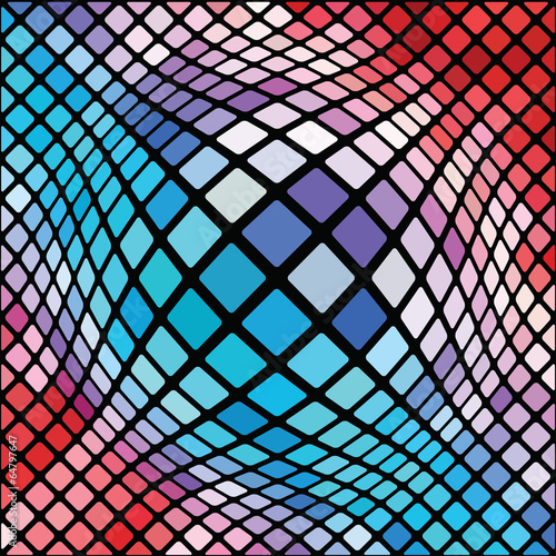 Illustration: mosaic background mosaic background