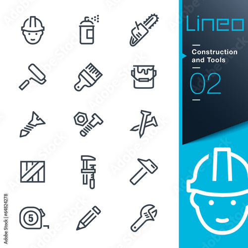 Vector: Lineo - Construction and Tools outline icons Lineo - Construction and Tools outline icons