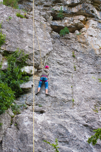 Photo: Female rock climber Female rock climber