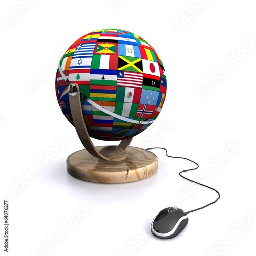 Illustration: Destinations in the world - concept Destinations in the world - concept