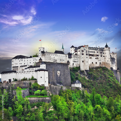 Photo: Hohensalzburg fortress, Salzburg, Austria Hohensalzburg fortress, Salzburg, Austria