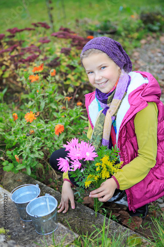 Photo: working in the garden working in the garden