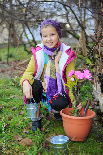 Photo: working in the garden working in the garden