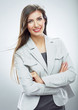 Smiling business woman portrait. Isolated on white background. Smiling business woman portrait. Isolated on white background.