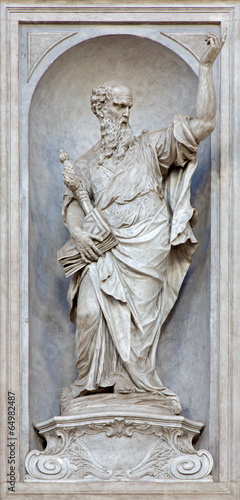 Photo: Venice - Statue of Saint Paul in Gesuati church Venice - Statue of Saint Paul in Gesuati church