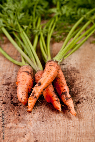 Photo: fresh carrots bunch fresh carrots bunch