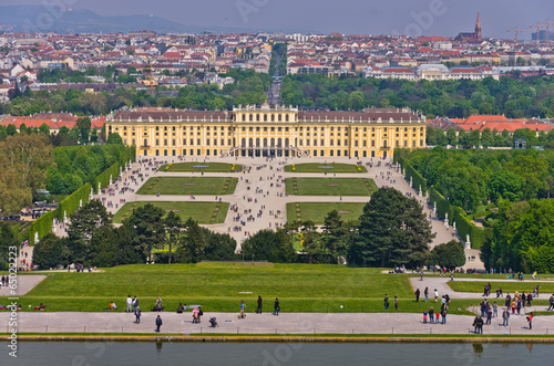 Photo: Cityscape view of Vienna from Gloriette at Schoenbrunn palace Cityscape view of Vienna from Gloriette at Schoenbrunn palace