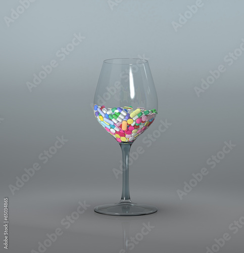 Illustration: cocktail of pills cocktail of pills