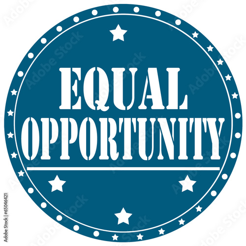 Vector: Equal Opportunity-label Equal Opportunity-label