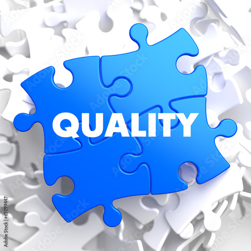 Illustration: Quality on Blue Puzzle. Quality on Blue Puzzle.