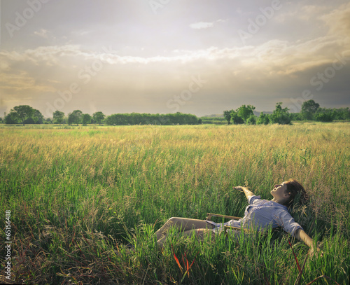 Photo: in a field in a field