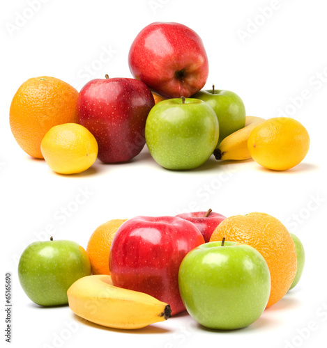 Fototapeta fruits isolated on white background