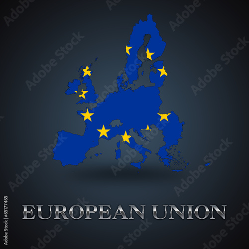Illustration: European Union map - EU map European Union map - EU map