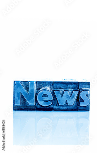 Photo: News in Bleibuchstaben News in Bleibuchstaben