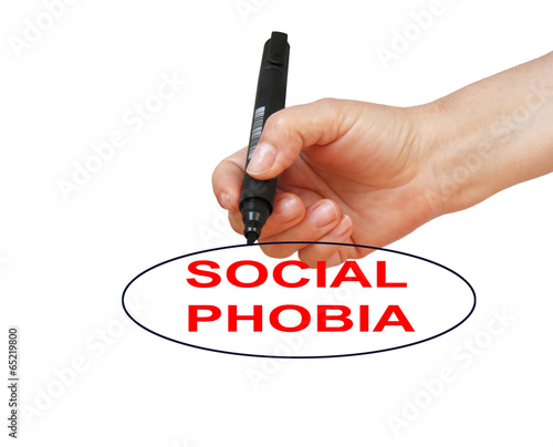 Photo: Social phobia Social phobia