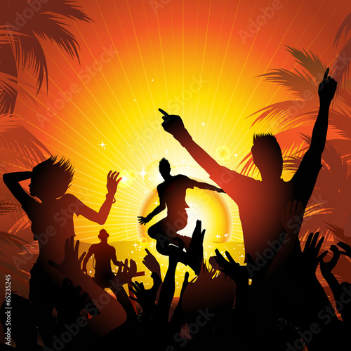 Vector: Summer beach party Summer beach party