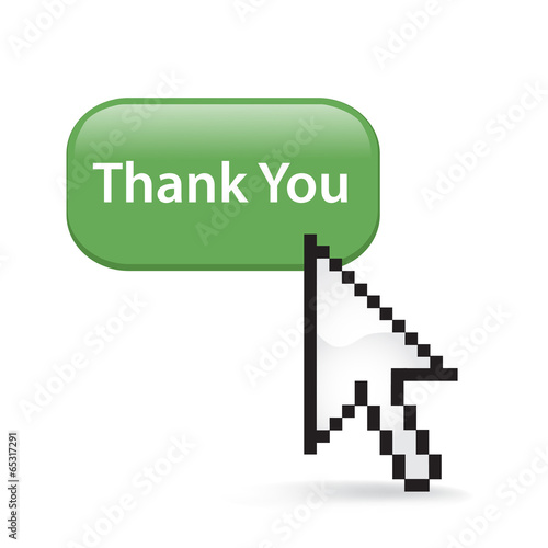 Illustration: Thank You Button Click Thank You Button Click