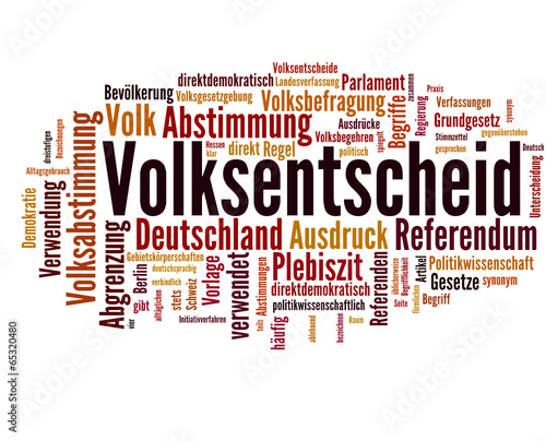 Vector: Volksentscheid (Volksabstimmung, Demokratie) Volksentscheid (Volksabstimmung, Demokratie)