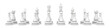 white chess pieces white chess pieces