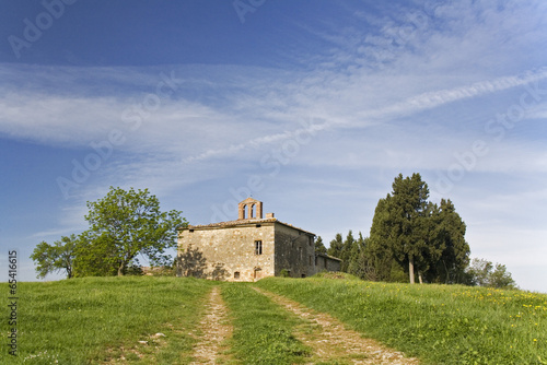 Photo: Italien, Toskana, Kirche Landschaft Italien, Toskana, Kirche Landschaft