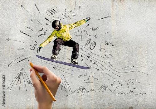 Photo: Snowboarding Snowboarding
