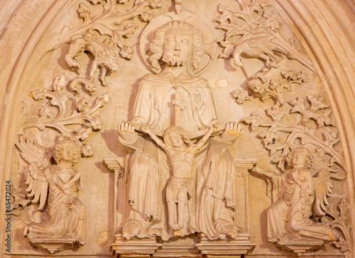 Photo: Bratislava - Holy Trinity relief from st. Martins cathedral Bratislava - Holy Trinity relief from st. Martins cathedral