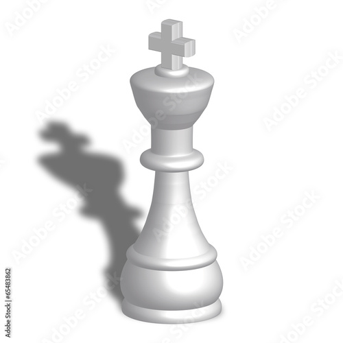 Illustration: Re bianco scacchi Re bianco scacchi