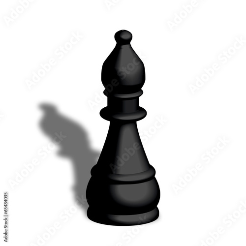 Illustration: Alfiere nero scacchi Alfiere nero scacchi
