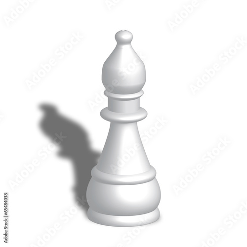 Illustration: Alfiere bianco scacchi Alfiere bianco scacchi