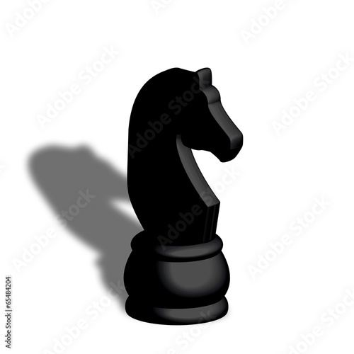 Illustration: Cavallo nero scacchi Cavallo nero scacchi