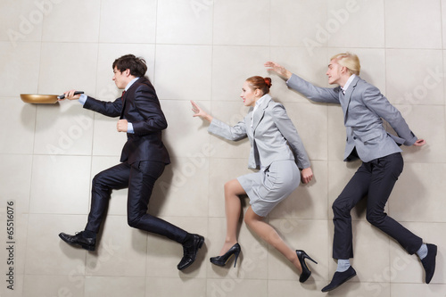 Photo: Funny businesspeople Funny businesspeople