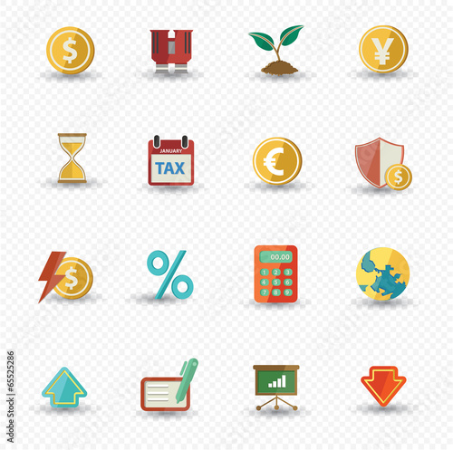 Vector: Business and Finance icons,Colorful version,vector Business and Finance icons,Colorful version,vector