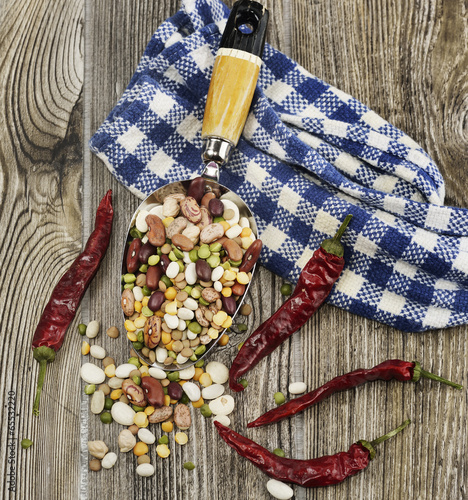 Photo: Mix Of Raw Beans Mix Of Raw Beans