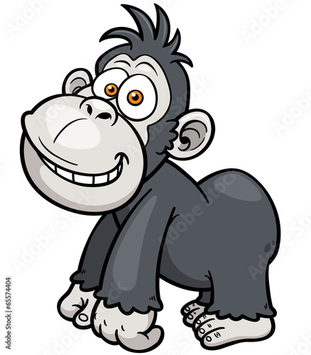 Vector: Vector illustration of Gorilla Cartoon Vector illustration of Gorilla Cartoon