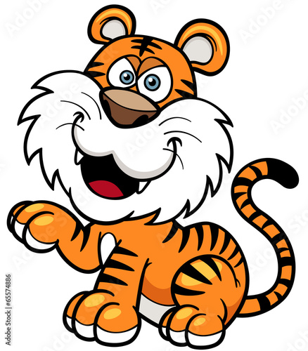 Vector: Vector illustration of Tiger cartoon Vector illustration of Tiger cartoon
