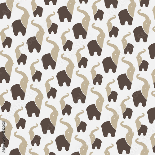  Seamless wallpaper elephant.