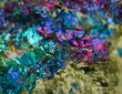 Nugget, colour metal. Macro. Extreme closeup Nugget, colour metal. Macro. Extreme closeup