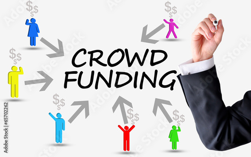 Photo: Crowd funding platform concept Crowd funding platform concept
