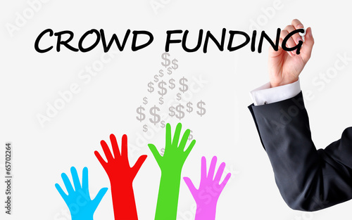 Photo: Crowd funding platform concept Crowd funding platform concept