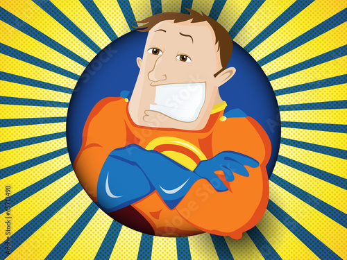 Vector: Super Hero Dad. Happy Fathers Day Super Hero Dad. Happy Fathers Day