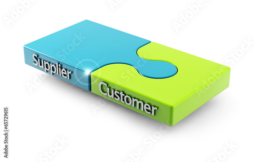 Illustration: supplier and customer supplier and customer