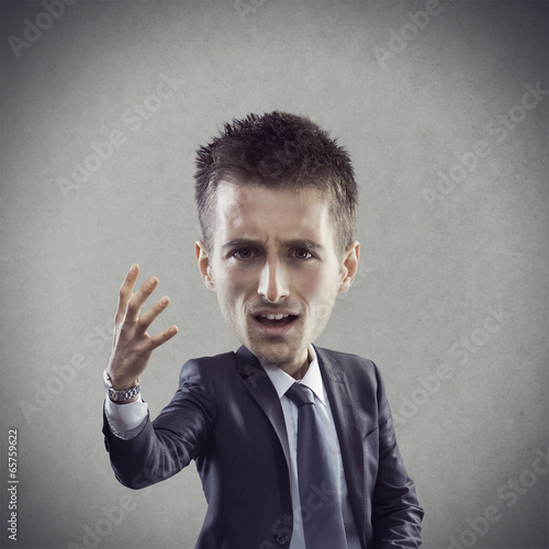 Photo: Bizarre businessman Bizarre businessman