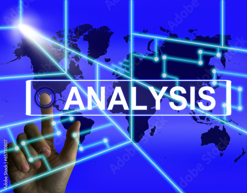 Illustration: Analysis Screen Indicates Internet or International Data Analyzi Analysis Screen Indicates Internet or International Data Analyzi